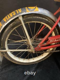 Schwinn Pixie Bicycle Red Original W Mummers Sticker Needs Tlc