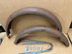 Schwinn Prewar 26 Bicycle Blade Fork Motorbike Fender Set Needs Painting