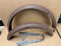 Schwinn Prewar 26 Bicycle Blade Fork Motorbike Fender Set Needs Painting
