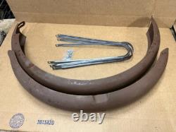 Schwinn Prewar 26 Bicycle Blade Fork Motorbike Fender Set Needs Painting