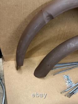 Schwinn Prewar 26 Bicycle Blade Fork Motorbike Fender Set Needs Painting