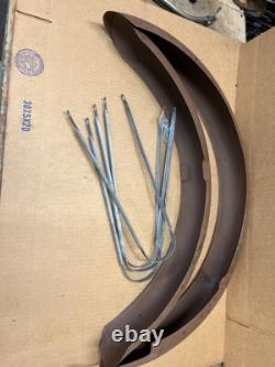 Schwinn Prewar 26 Bicycle Blade Fork Motorbike Fender Set Needs Painting Schwinn Prewar 26 Bicycle Blade Fork Motorbike Fender Set Needs Painting