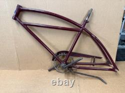 Schwinn Prewar Standard 26 Mens Straightbar Bicycle Frame Set