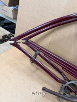 Schwinn Prewar Standard 26 Mens Straightbar Bicycle Frame Set