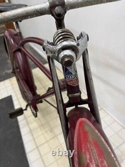 Schwinn Prewar Standard 26 Mens Straightbar Bicycle With Spriger Fork