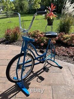 Schwinn Rare Cobalt Blue Exerciser Bicycle, Vintage