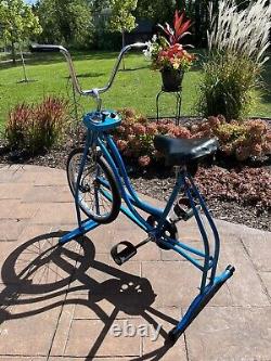 Schwinn Rare Cobalt Blue Exerciser Bicycle, Vintage