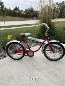 Schwinn Red Pixie Bicycle Vintage, 46 x 29 Great Condition