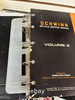 Schwinn Repair Manual Book Vintage 1972 Vol 2 SB2803