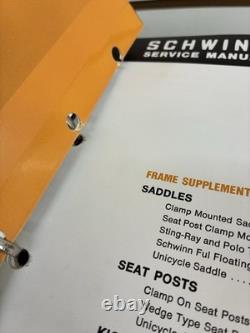 Schwinn Repair Manual Book Vintage 1972 Vol 2 SB2803