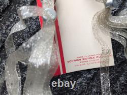 Schwinn SILVER Glitter Bicycle Streamers-Vintage NOS Stingray on Card