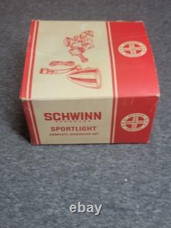 Schwinn SPORT LIGHT New in Box Vtg 1967 Complete Generator Set, Never Used