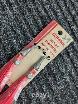 Schwinn SUNSET ORANGE KRATE Bicycle Handlebar Streamers-Vintage NOS on Card