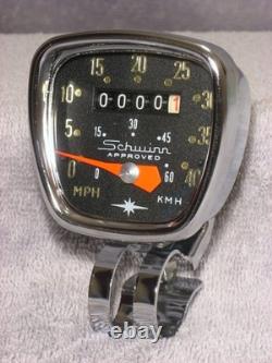 Schwinn Speedometer Head Deluxe Dual-scale Vintage Huret Bicycle Bike Speedo