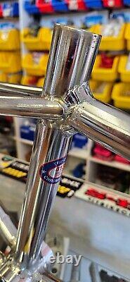 Schwinn Sting Comp 1980 Old school BMX race bike FRAME hand brazed polish Chrome