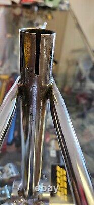 Schwinn Sting Comp 1980 Old school BMX race bike FRAME hand brazed polish Chrome