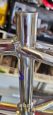 Schwinn Sting Comp 1980 Old school BMX race bike FRAME hand brazed polish Chrome