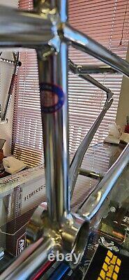 Schwinn Sting Comp 1980 Old school BMX race bike FRAME hand brazed polish Chrome