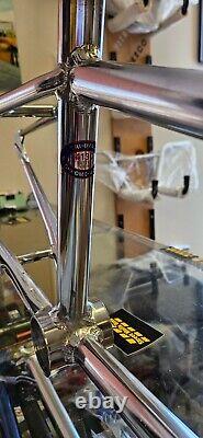 Schwinn Sting Comp 1980 Old school BMX race bike FRAME hand brazed polish Chrome