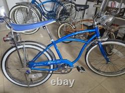 Schwinn Sting-Ray Blue Chrome 20 Wheel Collectible Vintage Bicycle Complete