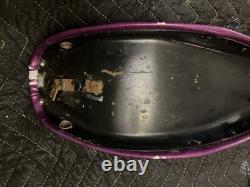 Schwinn Sting-Ray Vintage Bicycle Saddle Seat Purple & White Grape Krate