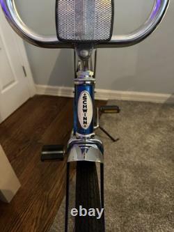 Schwinn Sting-Ray Vintage Cruiser Bike 20 in Blue/Silver Steel Coaster Brake