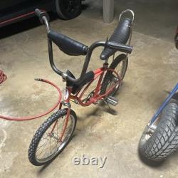 Schwinn Sting-Ray Vintage Muscle Bike Red 20 Steel Frame Black Banana Seat