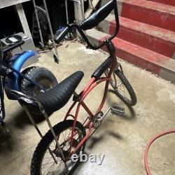 Schwinn Sting-Ray Vintage Muscle Bike Red 20 Steel Frame Black Banana Seat