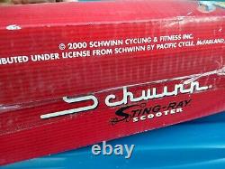 Schwinn Sting-Ray kick Scooter Limited Edition Gold Folds Up NOS in Box. Vintage