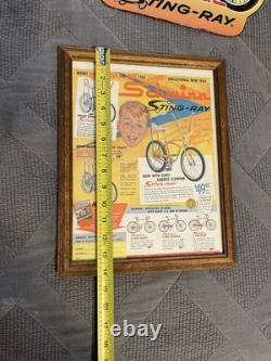 Schwinn Stingray 1964 Large Poster 1965 Metal Sign And Vintage Ad Rare Lot