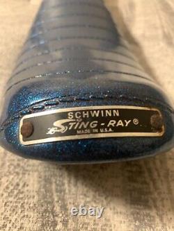 Schwinn Stingray Blue Sparkle Banana Bicycle Seat / 70's Vintage