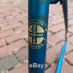 Schwinn Stingray Five Speed Fastback Frame Vintage Rare Blue