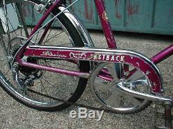 Schwinn Stingray Rams Horn 5 Speed Vintage Original Complete 1967 Purple