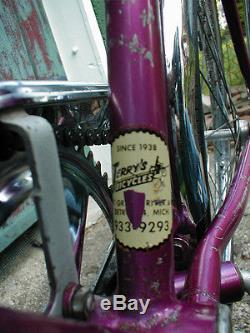 Schwinn Stingray Rams Horn 5 Speed Vintage Original Complete 1967 Purple