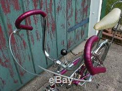 Schwinn Stingray Rams Horn 5 Speed Vintage Original Complete 1967 Purple