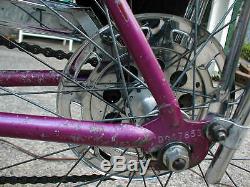 Schwinn Stingray Rams Horn 5 Speed Vintage Original Complete 1967 Purple