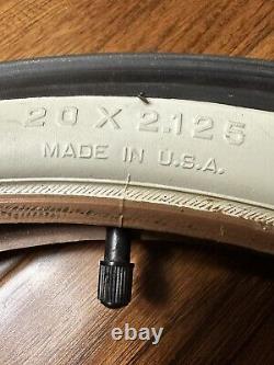 Schwinn Stingray Vintage 20 x 2.125 WHITEWALL whitewall SLIK TIRE tire USA NOS