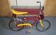 Schwinn Stingray Vintage Bendix S2/s7 Banana Seat Muscle Bicycle (red/yellow)