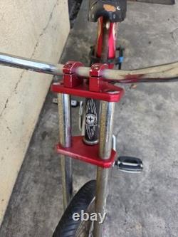 Schwinn Stingray Vintage Cruiser Bike Black with Red Forks and Flame Decals