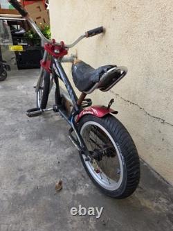 Schwinn Stingray Vintage Cruiser Bike Black with Red Forks and Flame Decals