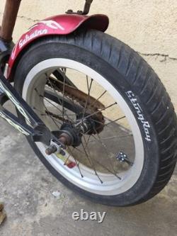 Schwinn Stingray Vintage Cruiser Bike Black with Red Forks and Flame Decals