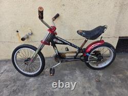 Schwinn Stingray Vintage Cruiser Bike Black with Red Forks and Flame Decals