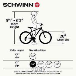Schwinn Suburban Adult Classic Comfort Bike 26-Inch Wheels, 7 Speed Drivetrain