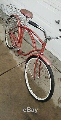 Schwinn Tornado Straightbar Mens 24 Bicycle Red Vintage Typhoon S7 American