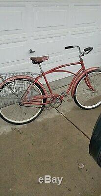 Schwinn Tornado Straightbar Mens 24 Bicycle Red Vintage Typhoon S7 American