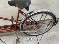 Schwinn Twin Tandem Bike Vintage Orange and Silver Good Condition