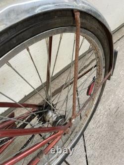 Schwinn Twin Tandem Bike Vintage Orange and Silver Good Condition