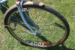 Schwinn Twinn Deluxe Tandem For Two Bicycle Vintage Blue Bike With Rear Rack