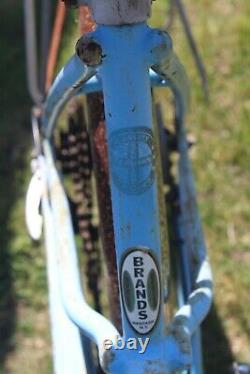 Schwinn Twinn Deluxe Tandem For Two Bicycle Vintage Blue Bike With Rear Rack