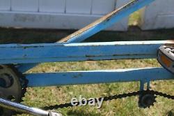 Schwinn Twinn Deluxe Tandem For Two Bicycle Vintage Blue Bike With Rear Rack